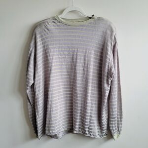 CP Shades Striped Top Taupe And Olive Green